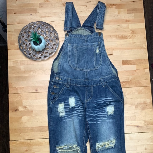 Machine Denim - 🌟 5 for $35 Machine Distressed Overall pants